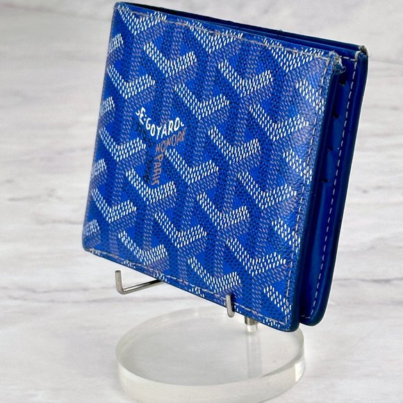 ❌❌❌ SOLD! ❌❌❌ GOYARD SKY BLUE VICTOIRE BI-FOLD WALLET - Picture 4 of 16